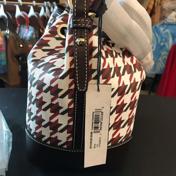 Dooney & Bourke Houndstooth Drawstring Crossbody!! 😍 NWT!! - Picture 3 of 11